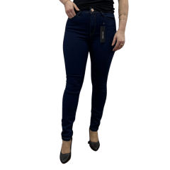 Calça Visual Jeans 102968 Midi Feminina Marinho
