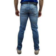 Calça Visual Jeans 251718 Slim Masculina Azul Jeans