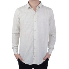 Camisa Ogochi 001543012 Slim Casual Flame Linho