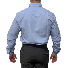 Camisa Ogochi 1520072 ML Slim Essencial Azul