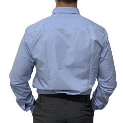 Camisa Ogochi 1520072 ML Slim Essencial Azul