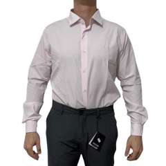Camisa Ogochi 1520072 ML Slim Essencial Rosa