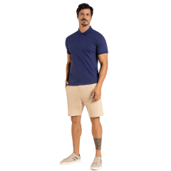 Camisa Polo Oyhan 99P1271 Tecido Piquet Marinho
