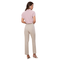 Camisa Rosa Tatuada 9923 Cropped Confort Flow Rosa Antigo