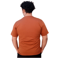 Camiseta Ogochi 0064900011 Essencial Slim em Algodão Telha