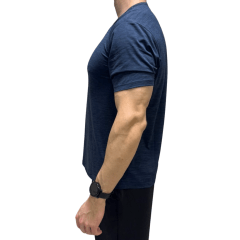 Camiseta Ogochi 6460008 MC Sport Slim Azul Marinho
