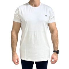 Camiseta Oyhan 99T2002 T-Shirt em Algodão PIMA Branco