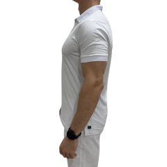 Camiseta Oyhan P2202 Algodão PIMA Peruano Branco