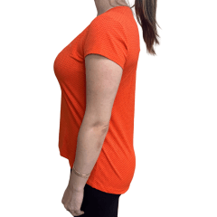 Camiseta Praxis V21190 Fio Texturizado Texneo Dry Laranja