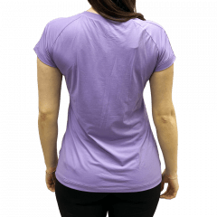 Camiseta Praxis V23121 Tecido PET Dry Pettenati com proteção UV50+ Lilás