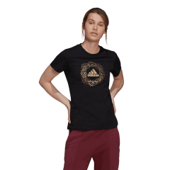 Camiseta Adidas H14685 T-Shirts em Algodão com Logo Adidas Metalizada