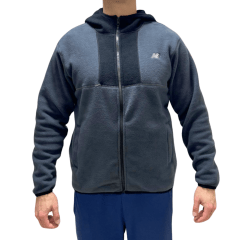 Casaco New Balance MJ43517B Fleece com Bolsos Internos Cinza