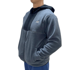 Casaco New Balance MJ43517B Fleece com Bolsos Internos Cinza