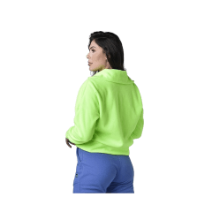 Casaco Praxis I23159 tecido Soft Thermo Verde Neon