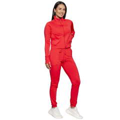 Casaco Run More 14274 Tecido Thermo com Gola Vermelho