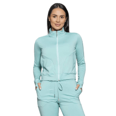 Casaco Run More 14274 Tecido Thermo Verde Claro