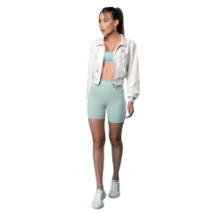 Jaqueta Rosa Tatuada 10677 Tecno Peach Cropped Champagne