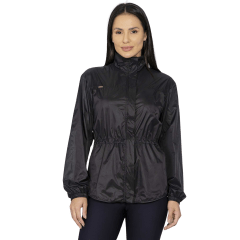 Jaqueta Run More 14308 tecido Poly Puff Preto
