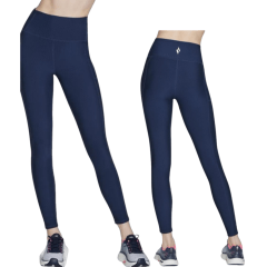 Legging Skechers YGF-LG2 Go Flex Rib Cós Alto Marinho