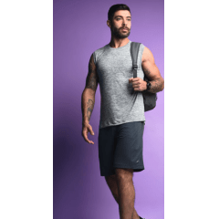 Regata Praxis V23134 Tecido Diklatex Dry Mescla Cinza