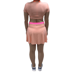 Saia Short 18223 Tecido Luar Rosa
