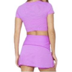 Saia Short Run More 18197 Tecido Max Fresh Roxo