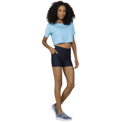 Short Run More 12221 Tecido Compression com Bolso